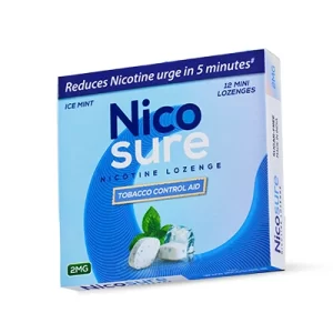 Nicosure Nicotine Lozenges - 2mg (Ice Mint Flavor)