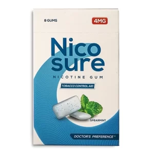 Nicosure Nicotine Gums – 4mg (Spearmint Flavor)