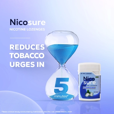 Reduce Tobacco Urges with Nicosure Ice Mint Lozenges