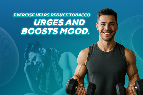 Exercising to reduce tobacco urges.