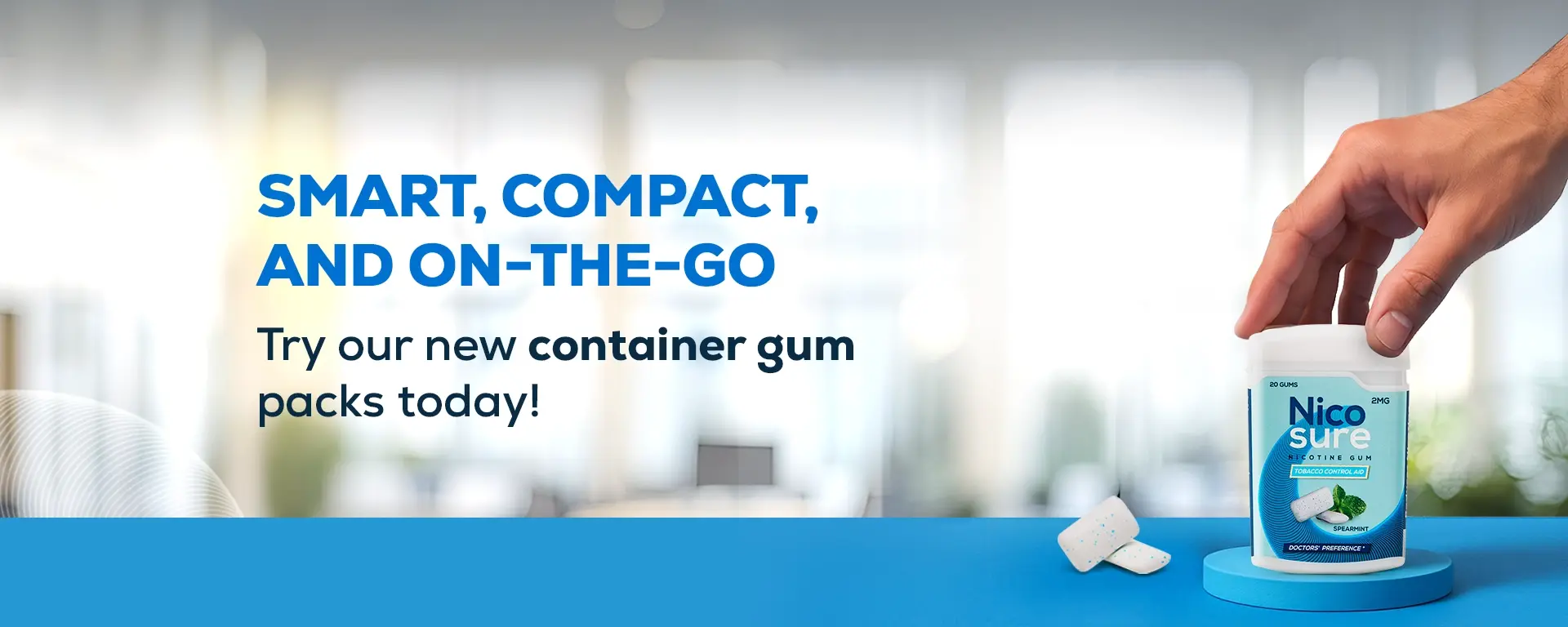 Nicosure Nicotine Gums Container