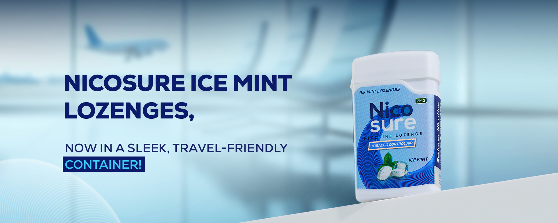 Nicosure Icemint Nicotine Lozenges Container